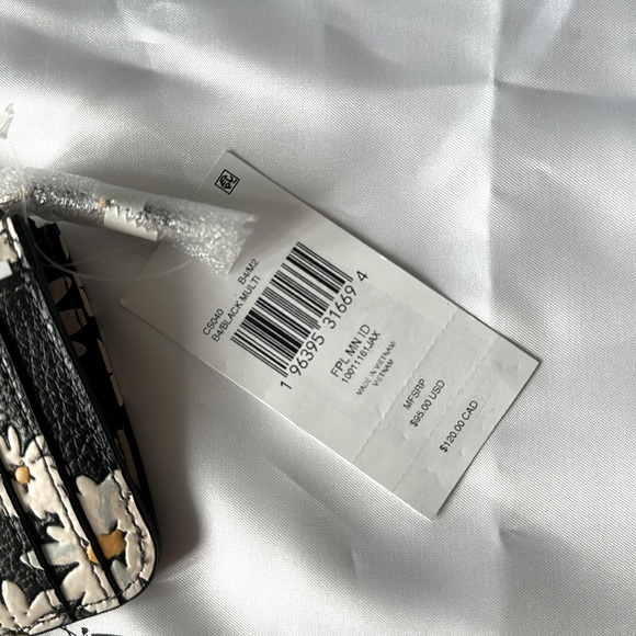 Coach Floral Mini Skinny ID Case NWT - Picture 3 of 7